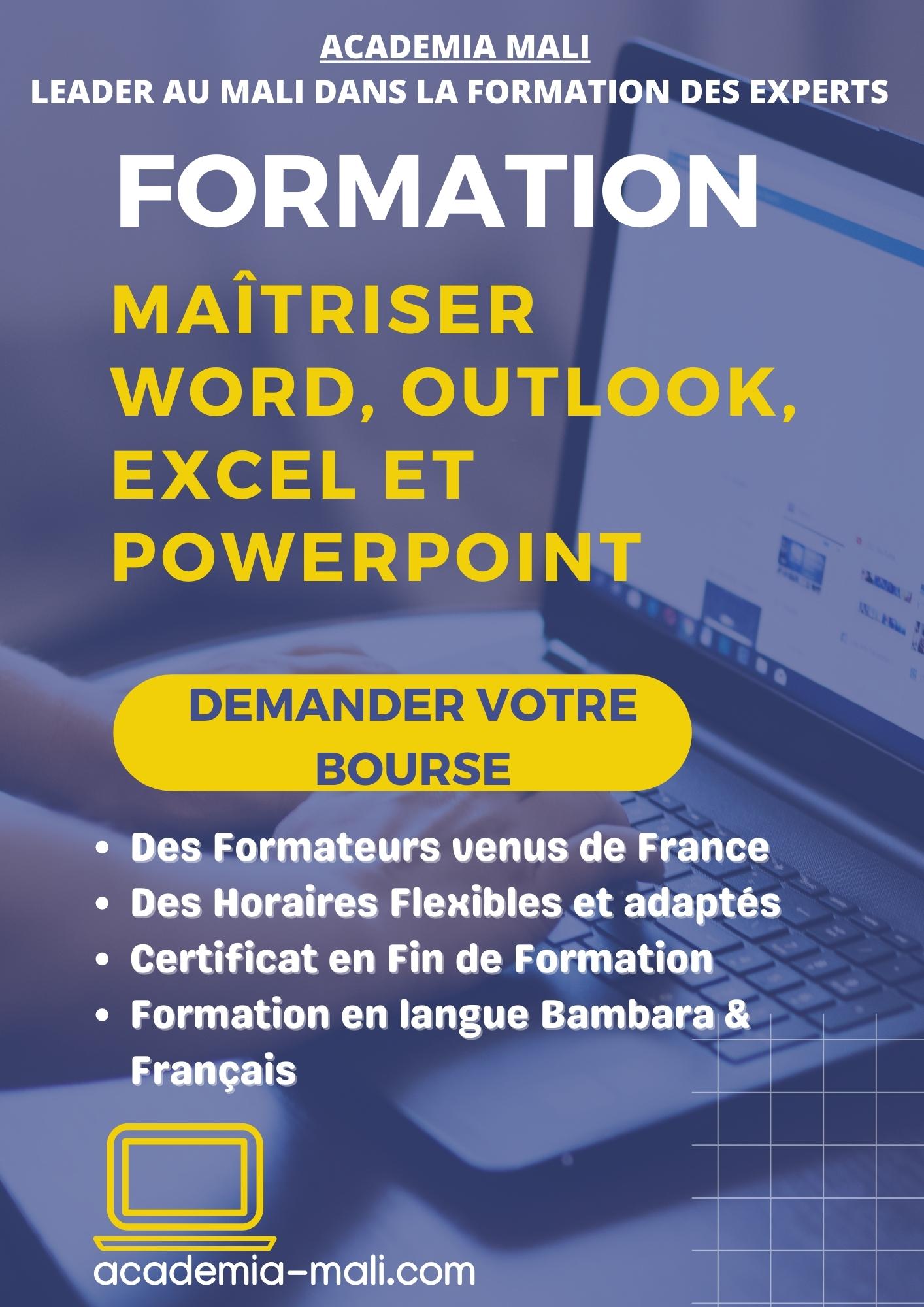 Formation : Maîtriser Word, Outlook, Excel et PowerPoint